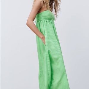 ZARA GREEN STRIPE DRESS